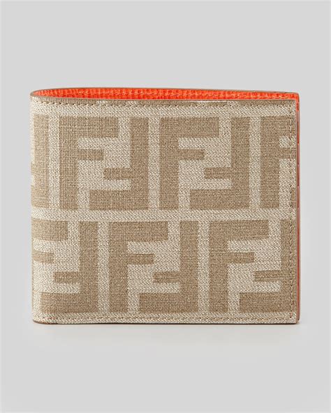 fendi wallet orange|fendi men's long wallet.